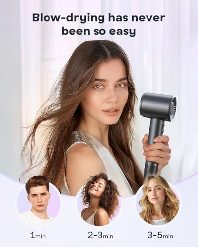 Ionic Hair Dryer, High Speed Blow Dryer with Diffuser for Women - Image 2