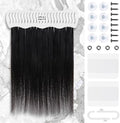 IDN BEAUTY Hair Extension Holder Stand for Styling, 4 Installation Modes With Tool, Hair Extension Holder Designed to Securely Hold Your Extensions for Washing, Styling, Packing and Storing (White) by IDNBEAUTY