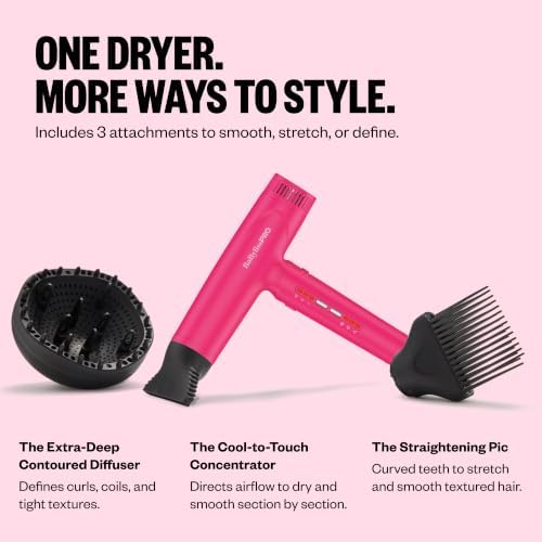 BaBylissPRO Nano Titanium Professional Nano Light Ionic Dual-Voltage Lightweight Hair Dryer - Image 4