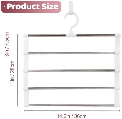 Qiannhee Stainless Steel 5-Tier Wall Hanging Claw Clip Organizer,2pcs - Image 3