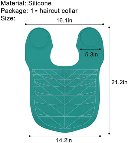 Silicone Hair Cutting Guide Collar - Waterproof Cutting Mat for Hair Stylist - Hair Cutting Cape - Image 2