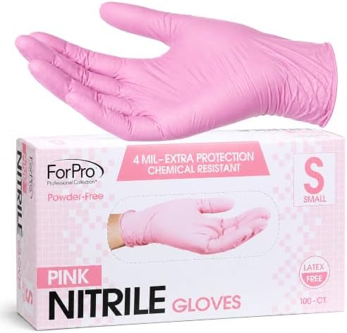 ForPro Disposable Nitrile Gloves, Chemical Resistant, Powder-Free, Latex-Free, Non-Sterile, Food Safe, 4 Mil - Image 2