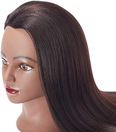 Hairingrid 26"-28" Mannequin Head Synthetic Fiber Hair Training Manikin - Image 4