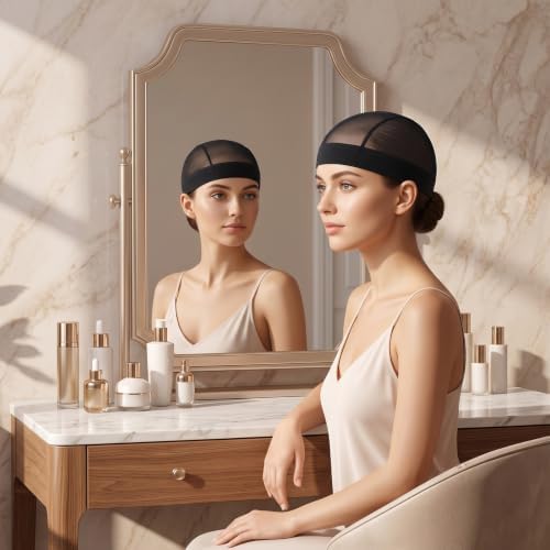 Mesh Wig Cap, Dome Caps for Waves, Stocking Compression Cap Over Durag - Image 5