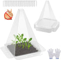 10 Pack Garden Cloches,Clear Reusable Plant Bell Covers,7.8"x11" by SENWELL-KA