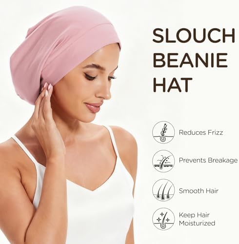 2Pcs Satin Lined Bonnet for Sleeping for Women Men - Image 3