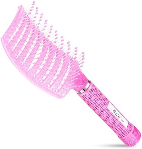 Bsisme Hair Brush with Hair Clips, Vented Brush for Faster Blow Drying by Bsisme