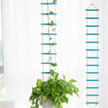 Blue Plant Ladder Indoor Plants Hanging Wooden Trellis for Vine by Goooxim