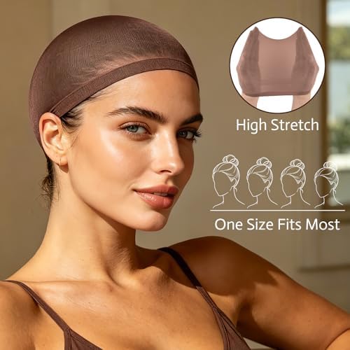MEEZY 24 Pcs Brown Wig Caps for Women, Non-Slip Stocking Cap for Lace Front Wig, Funny Party Cosplay Hair Cap Closed-End Hair Nets for Bachelorette Party Halloween Costume Birthday Wedding - Image 4