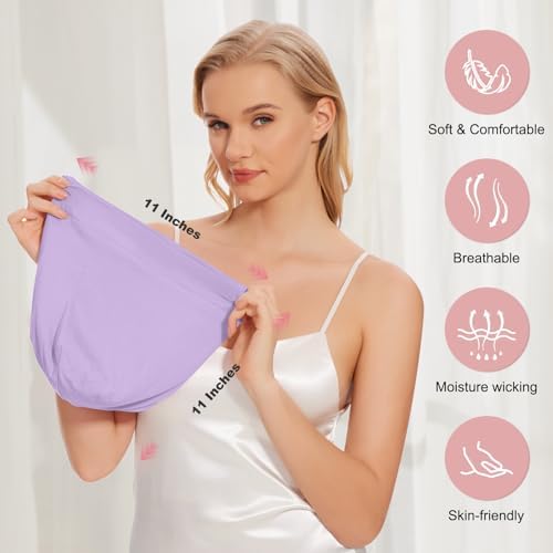 ZHENSILK Silk Bonnet for Sleeping Women, Adjustable Silky Satin Lined Sleep Cap, Silk Hair Wrap Slouch Beanie Hat - Image 3
