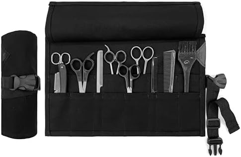 Under NY Sky Salon Scissors Roll Up Holder, for Hair Salon Tools - Black by UnderNYSky
