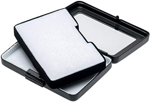 Glass Top Loose Diamond or Gemstone Display Box Case Holder Show Container Metal (Black Large Rectangle) - Image 5