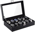 ProCase 12 Slots Watch Case Box for Men -AllBlack by ProCase