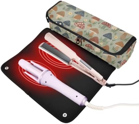 Yuiboo Hair Straightener Travel Bag with Heat Resistant Mat - Image 2