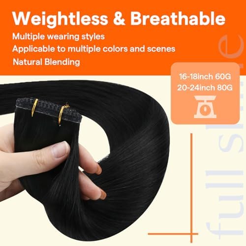 Full Shine Sew In Hair Extensions Human Hair for Women 16 Inch 60g - Image 4