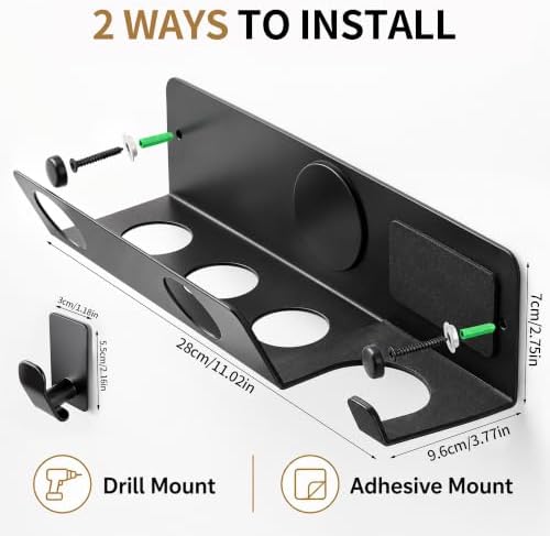 YIGII Hair Dryer Holder, Airwrap Organizer Holder for Accessories - Image 2