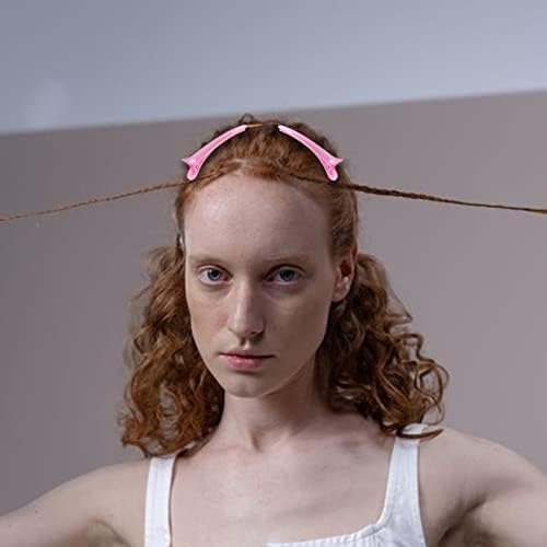 Goiple Hair Styling Brush Set, 12 Pieces Nylon Teasing Hair Brush Rat Tail Comb with Duckbill Clips, Double Sided Edge Brush for Edge & Back Brushing, Combing, Slicking Hair for Women Girls (Pink) - Image 5