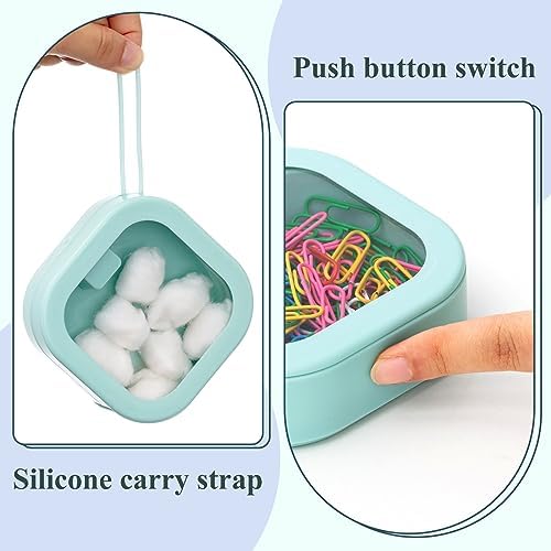 Kathfly 4 Pcs Hair Tie Organizer Travel, Stackable, Green - Image 3