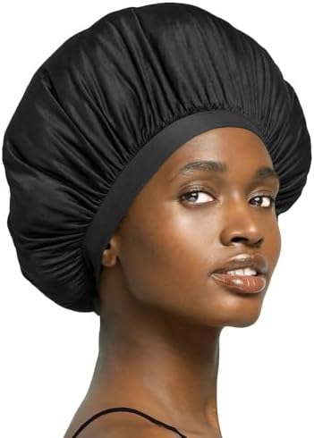 Stay On Satin Never Dry Extra Large Satin Bonnet for Sleep by STAYONSATIN