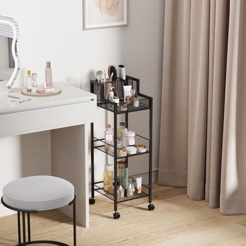 VITVITI Metal Hair Tool Organizer Shelf, Bathroom Storage Shelf Cart, Black - Image 5