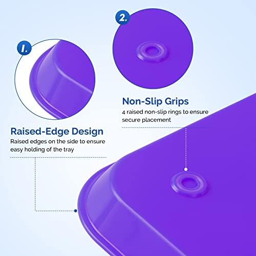 JMU 10 Pcs Purple Dental Procedure Trays Flat Trays Size B 13.25" X 9.75" - Image 5