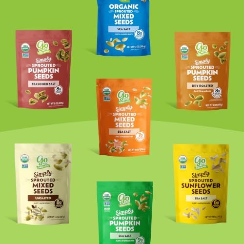 Go Raw Organic Sprouted Pumpkin Seeds - Sea Salted Pepita Snack - Image 6