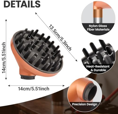 Curl Diffuser Attachment for Dyson Airwrap HS01 HS05 HS08 (Gold) - Image 7