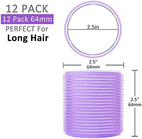 Jumbo Size Hair Roller sets, Self Grip, Salon Hair Dressing Curlers, Hair Curlers, 2 size 24 packs - Image 5