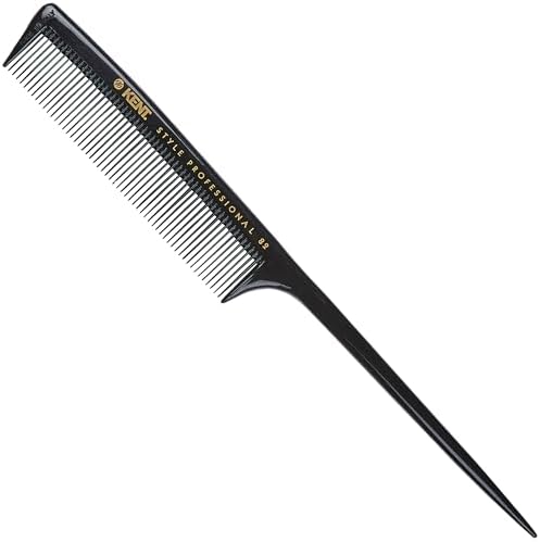 Kent SPC82 Fine Tooth Salon-Style Dressing Comb - Professional Barber Haircut Comb for Styling and Teasing - Quality Barber Supplies - Saw-cut Handmade in England by KENT