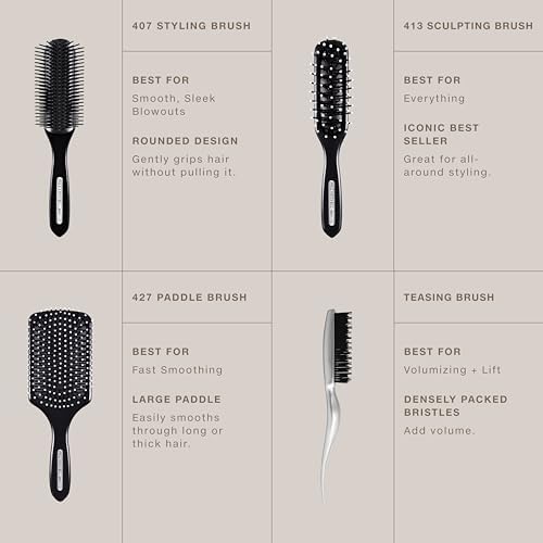 Paul Mitchell Pro Tools Teasing Brush, Hair Brush With Tail Handle for Back Combing, Lifting + Creating Volume, For All Hair Types - Image 4