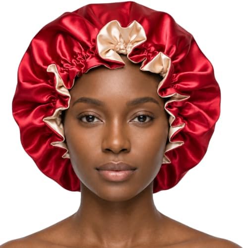 Silk Satin Hair Bonnet for Sleeping Reversible by PrettyRobes