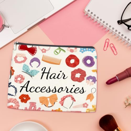 LyoGao Hair Accessory Makeup Bag, Hair Stuff Cosmetic Bag for Girls Women - Image 4