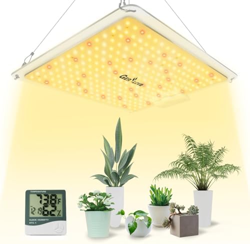 LED Grow Light, SP1500 Sunlike Full Spectrum Dimmable Plant Lights with Thermometer, Growing Lamps for Indoor Plants Seedlings Veg Bloom 4.5x4.5ft by Gerylove