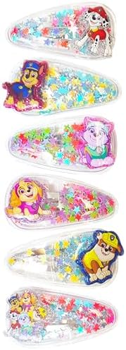 LUV HER 6pc Cute Hair Clips For Girls with Favorite Character Charms, Magical Confetti Hair Clips for Kids, Toddler Hair Accessories, Ages 3+ - Image 2