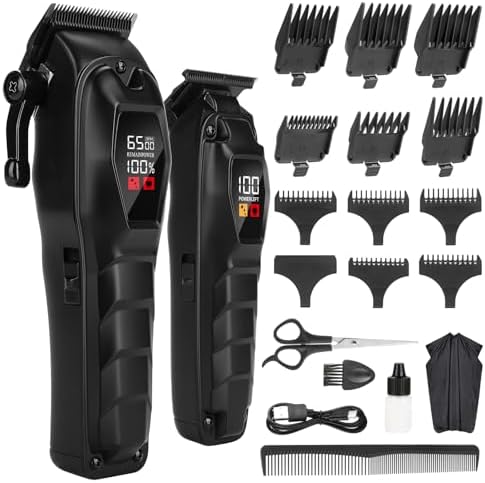 Hair Clippers for Men Professional Hair Trimmer Powerful Beard Trimmer Hair Cutting Grooming Tool by NUTCORE