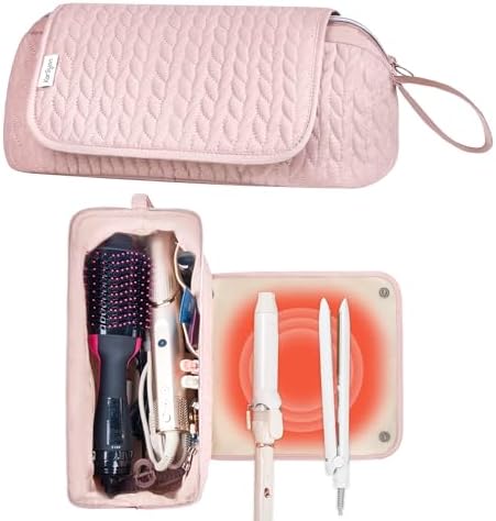 KarSyon Hair Tools Travel Bag with Hot Tool Mat 2 in 1 Organizer Bags by KarSyon