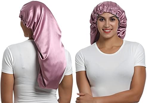 Satin Bonnet Silk Sleep Cap,Hair Bonnet for Braids Curly Hair - Image 6
