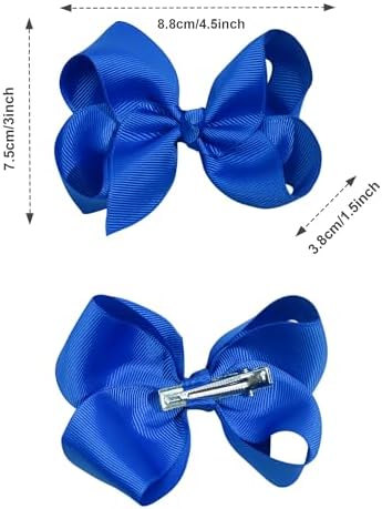 CÉLLOT 40PCS 4.5 Inch Hair Bows for Girls Toddler Hair Accessories in Pairs - Image 2