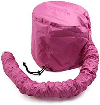 Ruilogod Pink Polyester Portable Hair Drying Styling Soft Bonnet Hood Blow Dryer Connect Cap (id: c8c cdf 987 fa3 12a - Image 2