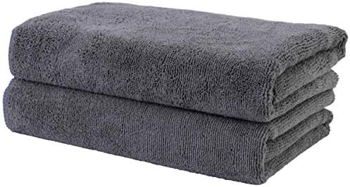 POLYTE 340 GSM Quick Dry Microfiber Hair Salon Towel, 20x40 in, 2 Pack by Polyte