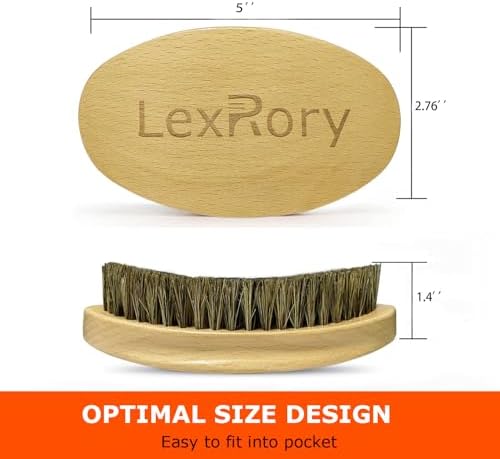 Soft Wave Brush for Men 360 - LexRory Curved Boar Brushes for Wavy Hair - Image 4