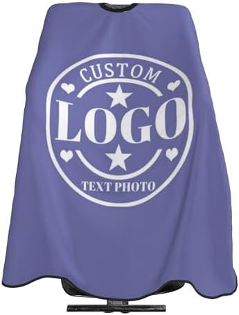Custom Barber Cape Customized Haircut Capes Logo Text Photo Salon Hairdressing Apron for Home and Barbershop by Custom