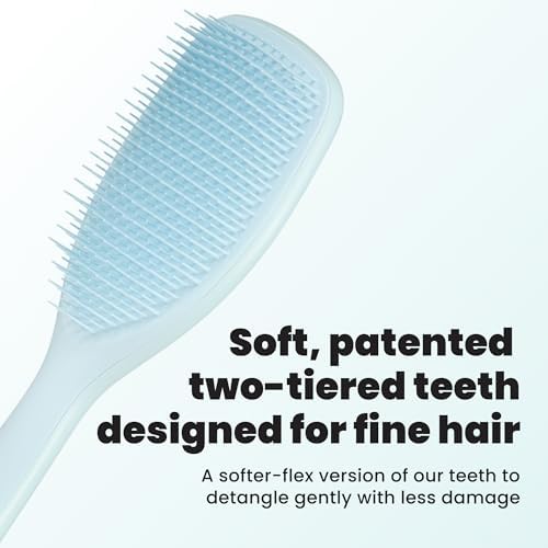 Tangle Teezer Ultimate Detangler Brush for Fine Hair, Large, Seafoam Blue - Image 2