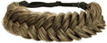 Synthetic Hair Braided Headband Classic Wide Strands Wedding Disorderly Fluffy Braids Wig Band Women Beauty Accessory by TOECWEGR