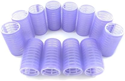 Self Grip Small Hair Rollers for Heatless Curls (0.8" x 2.43", Purple) – Plastic Curlers for Women & Girls – DIY Salon Styling for Short & Medium Hair, 24 Pack - Image 4