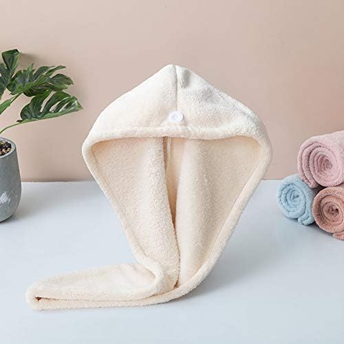 Microfiber Hair Drying Wrap Towel for Women Turban Fast Dry White - Image 7