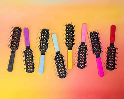 Cricket Static Free Fast Flo Color Vent Hair Brush - Quick and Blow Drying, Detangling, and Frizz-Free Styling - Anti-Static Bristles, Ideal for All Hair Types, Party Pleaser (Yellow) - Image 6
