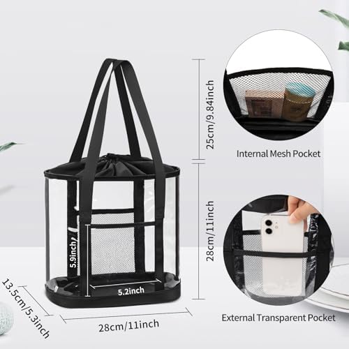 Large Clear Toiletry Bag, Travel Toiletry Bag for Women Men, Clear Tote Bag - Image 4