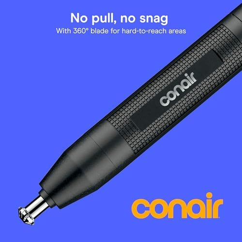 ConairMAN Ear and Nose Hair Trimmer for Men, Cordless, 360° Bevel Blade - Image 2