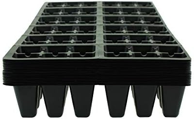 Handy Pantry Black Plastic Garden Tray Inserts – 20 Sheets, 72 Planting - Image 2